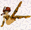 Ranma chan in a tiger outfit.